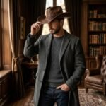 Handmade Refined Leather Hat Men's Fashion Accessory | Blackstone Jackets - Image 3