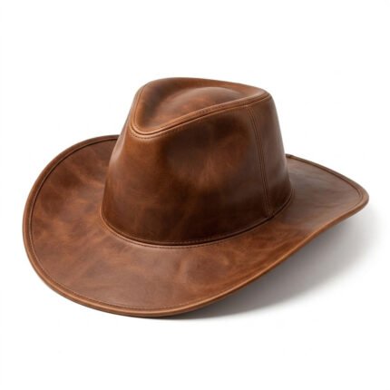 Handmade Refined Leather Hat Men's Fashion Accessory | Blackstone Jackets