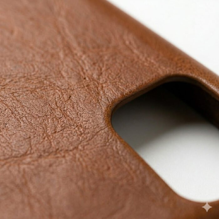 Handmade Brown Genuine Leather Phone Case Smartphone Protective Cover | Blackstone Jackets - Image 3