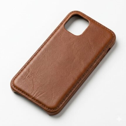 Handmade Brown Genuine Leather Phone Case Smartphone Protective Cover | Blackstone Jackets