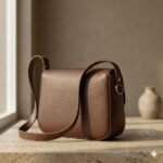 Handcrafted Brown Genuine Leather Shoulder Bag | Blackstone Jackets - Image 6