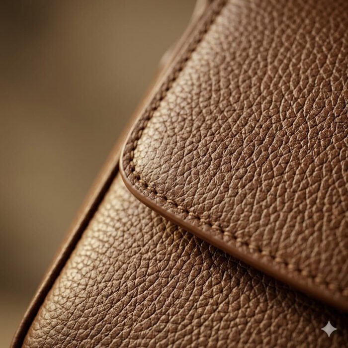 Handcrafted Brown Genuine Leather Shoulder Bag | Blackstone Jackets - Image 5