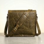 Premium Brown Genuine Leather Messenger Bag | Blackstone Jackets - Image 3