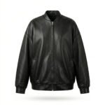 Ultimate Streetwear Relaxed Fit Black Leather Oversized Jacket for Women | Blackstone Jackets