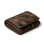Luxury Brown Pony Hair Leather Wallet | Blackstone Jackets