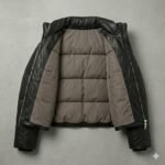 Winter Comfort Black Genuine Leather Puffer Jacket for Women | Blackstone Jackets - Image 3