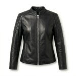 Elegant Black Diamond Quilted Jacket for Women | Blackstone Jackets