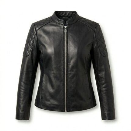 Elegant Black Diamond Quilted Jacket for Women | Blackstone Jackets