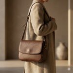 Handcrafted Brown Genuine Leather Shoulder Bag | Blackstone Jackets - Image 2