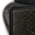 Luxury Black Snake Embossed Leather Wallet | Blackstone Jackets - Image 6