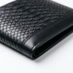 Luxury Black Snake Embossed Leather Wallet | Blackstone Jackets - Image 2