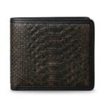 Luxury Black Snake Embossed Leather Wallet | Blackstone Jackets - Image 7