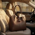 Premium Brown Genuine Leather Tote Bag Women's Everyday Carry | Blackstone Jackets - Image 7