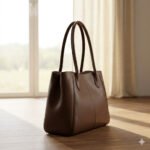 Premium Brown Genuine Leather Tote Bag Women's Everyday Carry | Blackstone Jackets - Image 4