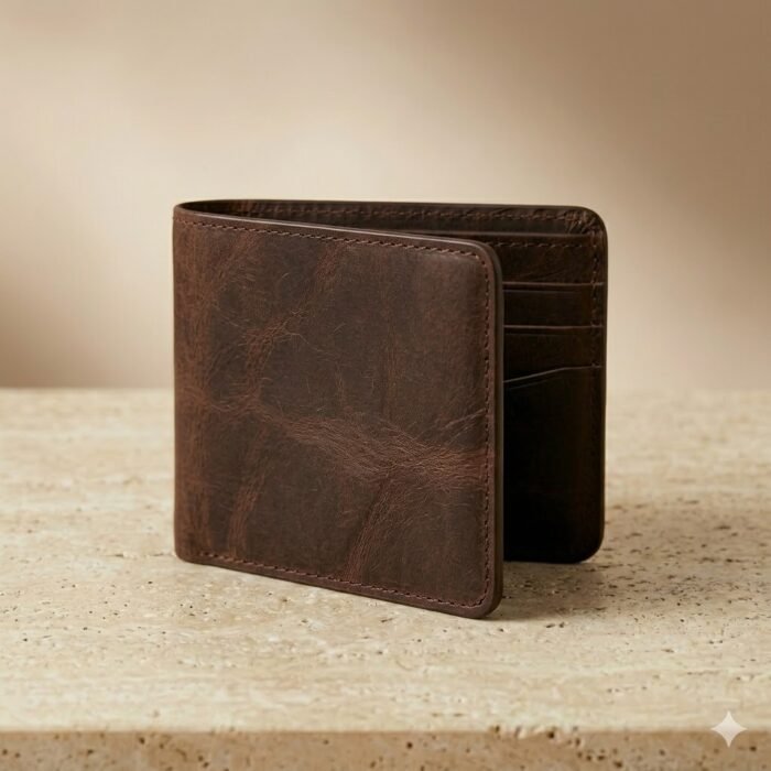 Premium Brown Genuine Leather Wallet | Blackstone Jackets - Image 2