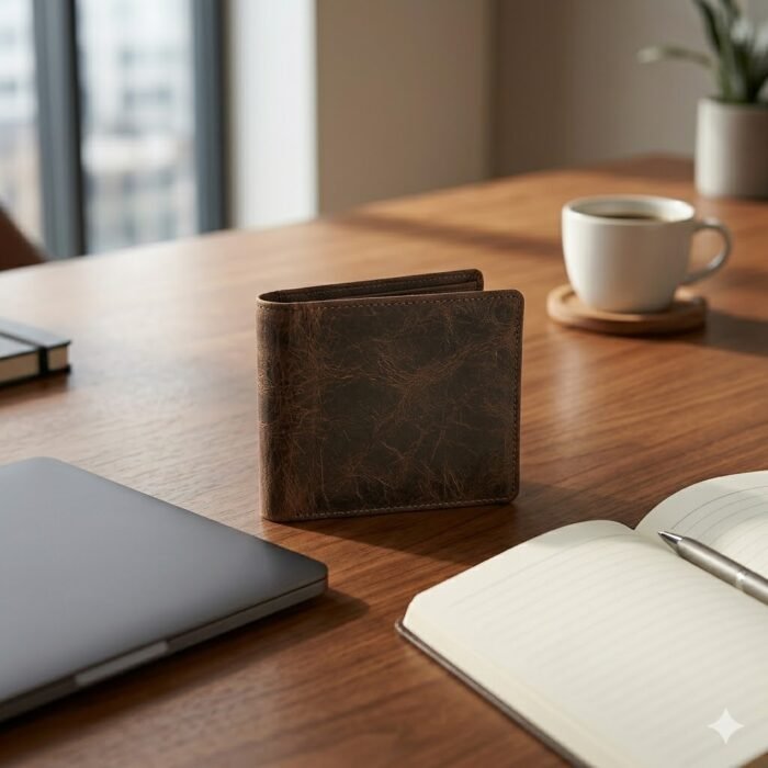 Premium Brown Genuine Leather Wallet | Blackstone Jackets - Image 4