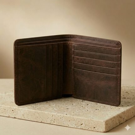Premium Brown Genuine Leather Wallet | Blackstone Jackets