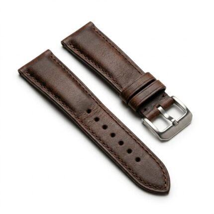 Handcrafted Brown Genuine Leather Watch Strap Essential Accessory | Blackstone Jackets