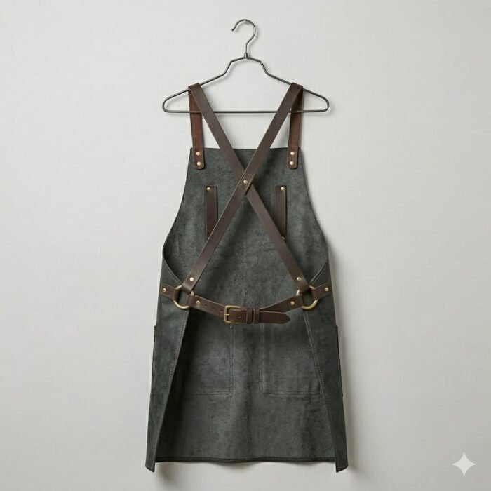 Luxury Handcrafted Genuine Leather Welding Apron Men's Workwear | Blackstone Jackets - Image 2