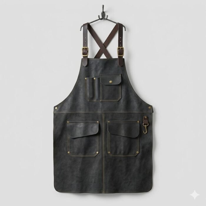 Luxury Handcrafted Genuine Leather Welding Apron Men's Workwear | Blackstone Jackets - Image 1