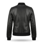 Premium Black Genuine Leather Women's Bomber Jacket | Blackstone Jackets - Image 3