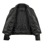 Heritage Inspired Women's Black Leather Custom Jackets Blackstone Jackets Inner View