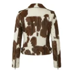 Ultra Quality Women's Brown Pony Hair-On Jacket Blackstone Jackets Back View