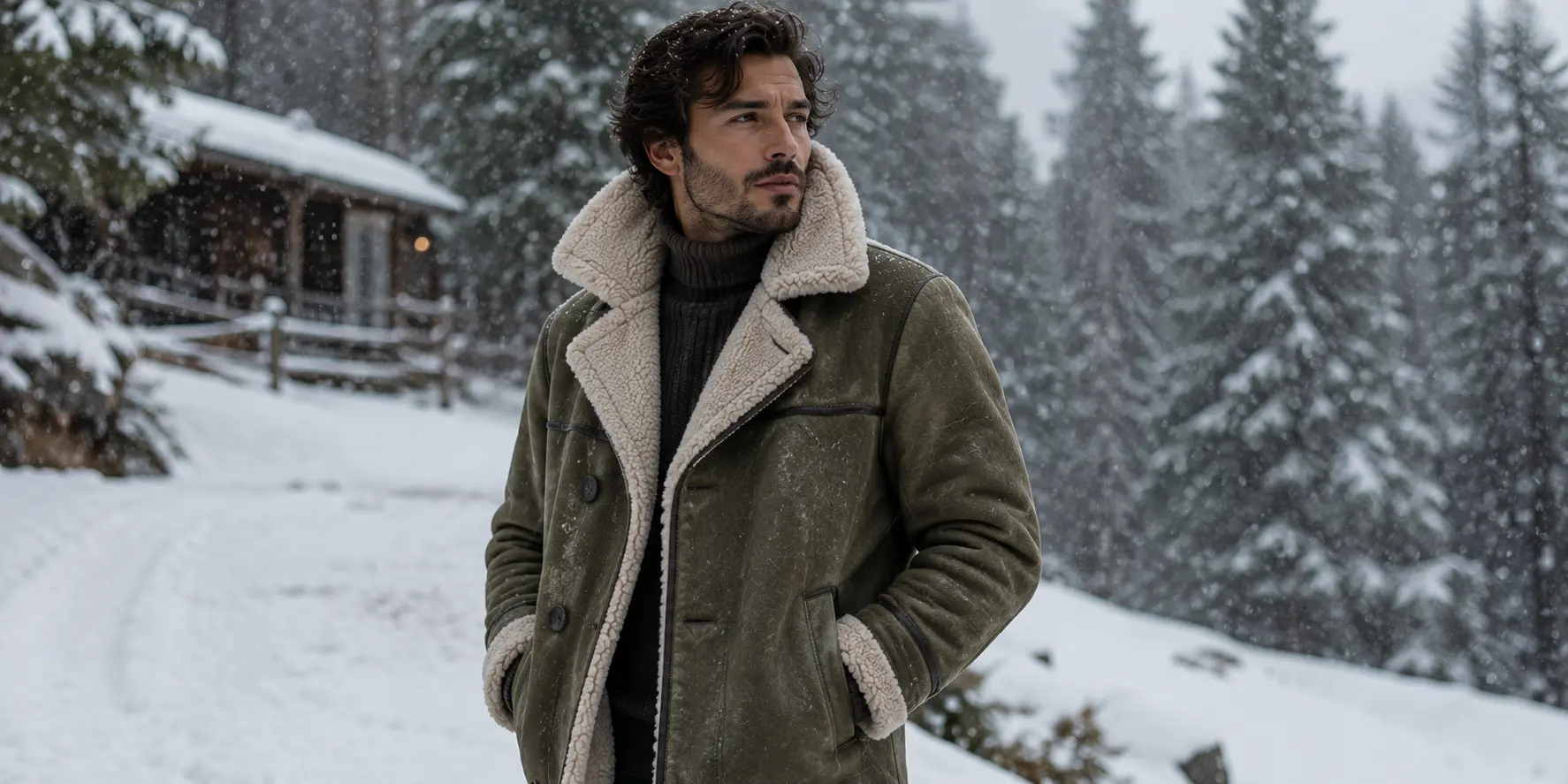 men shearling jackets