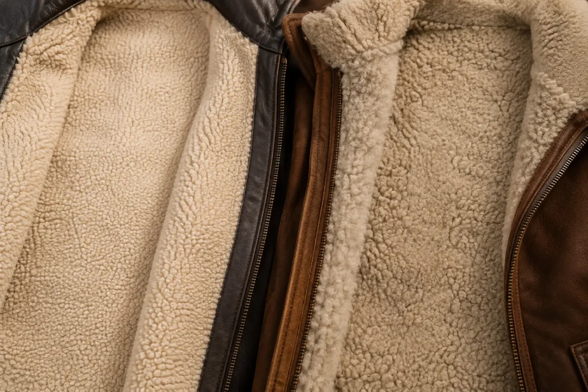 shearling vs sherpa jackets