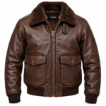 Ranger Espresso Brown Men's G-1 Flight Leather Jacket | Blackstone Jackets