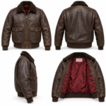 Bishop Seal Brown Men's G-1 Flight Leather Jacket | Blackstone Jackets