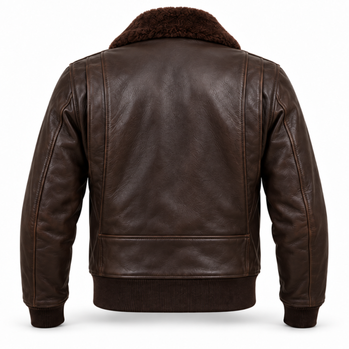 Altair Dark Chocolate Brown Men's G-1 Flight Leather Jacket | Blackstone Jackets