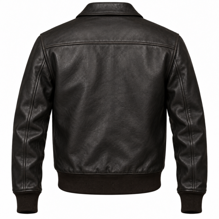 Aero Black Men's Leather Classic A-2 Flight Jacket | Blackstone Jackets
