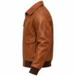 Cedar Tan Men's Leather Lightweight A-2 Jacket | Blackstone Jackets