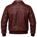 Falcon Oxblood Men's Leather Slim Aviator Racer Hybrid | Blackstone Jackets