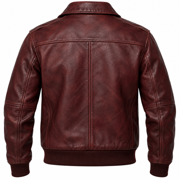 Falcon Oxblood Men's Leather Slim Aviator Racer Hybrid | Blackstone Jackets