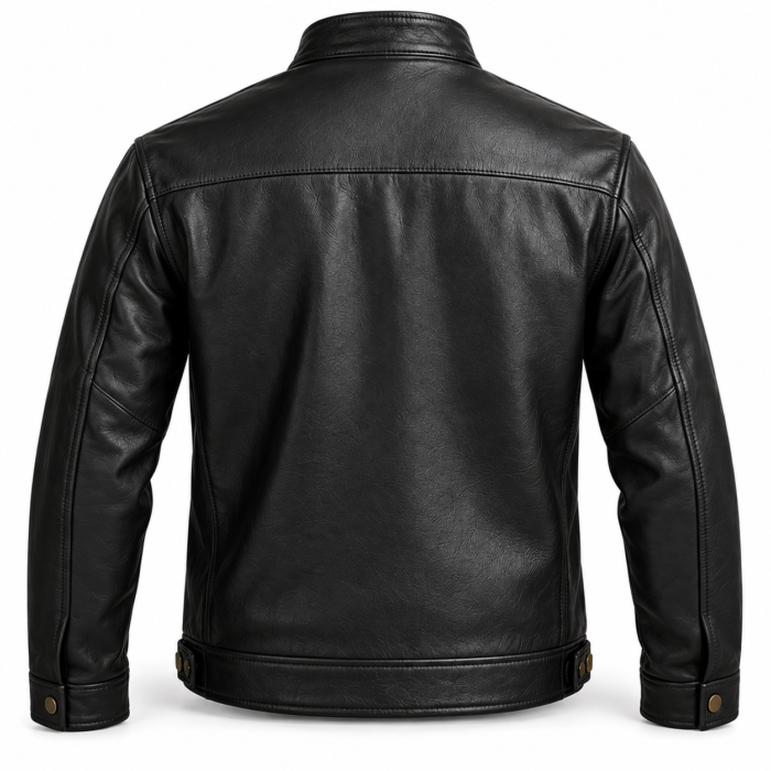 Jetstream Black Men's Aviator Leather Jacket | Blackstone Jackets