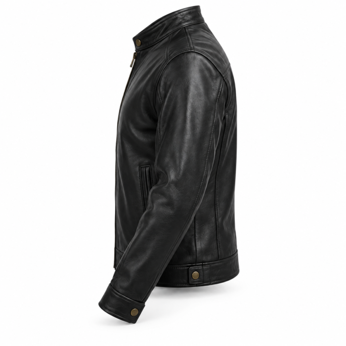 Jetstream Black Men's Aviator Leather Jacket | Blackstone Jackets