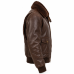 Jetstream Espresso Brown Men's G-1 Flight Leather Jacket | Blackstone Jackets