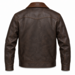 Altair Dark Brown Men's Leather Relaxed Aviator Bomber | Blackstone Jackets