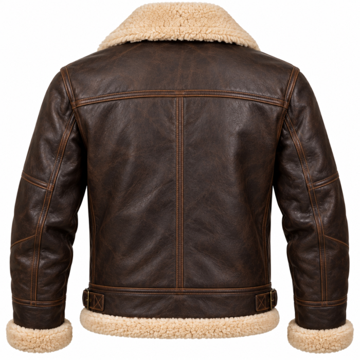 Kodiak Dark Brown / Cream Men's Leather Cold-Weather Aviator | Blackstone Jackets