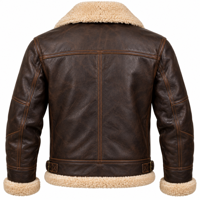 Kodiak Dark Brown / Cream Men's Leather Cold-Weather Aviator | Blackstone Jackets