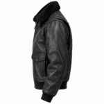 Canyon Black Men's G-1 Flight Leather Jacket | Blackstone Jackets