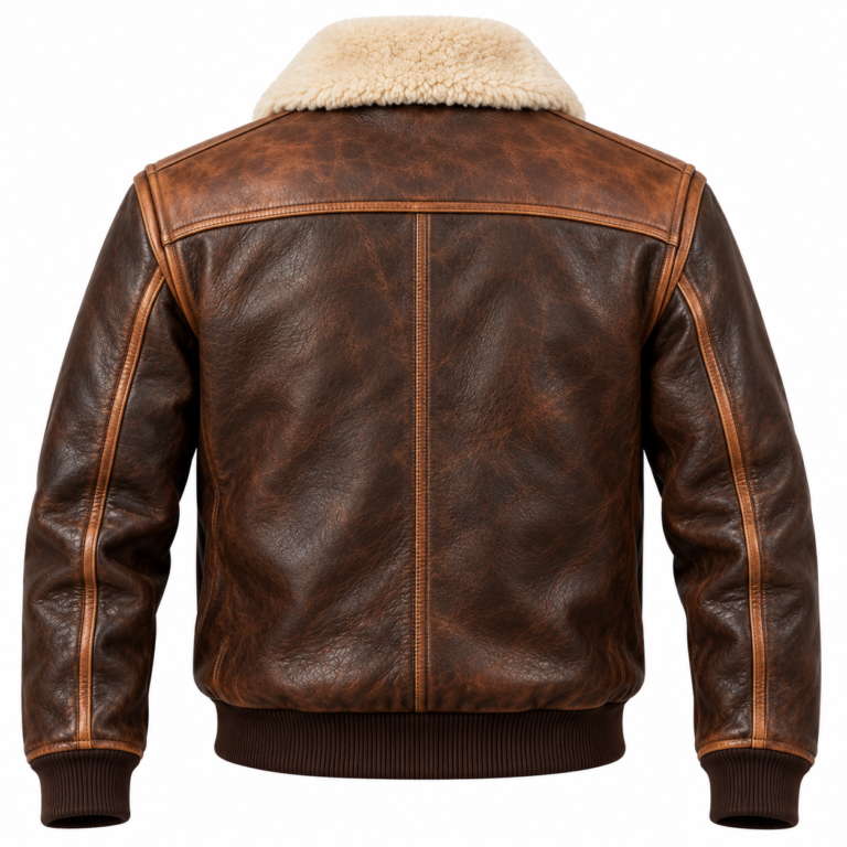 Thunder Espresso / Tan Men's Leather Heavy A-2 Inspired Jacket | Blackstone Jackets