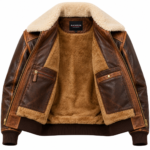Thunder Espresso / Tan Men's Leather Heavy A-2 Inspired Jacket | Blackstone Jackets