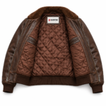 Ranger Espresso Brown Men's Aviator Leather Jacket | Blackstone Jackets