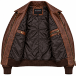 Barron Cognac Men's Leather Vintage A-2 Inspired Jacket | Blackstone Jackets