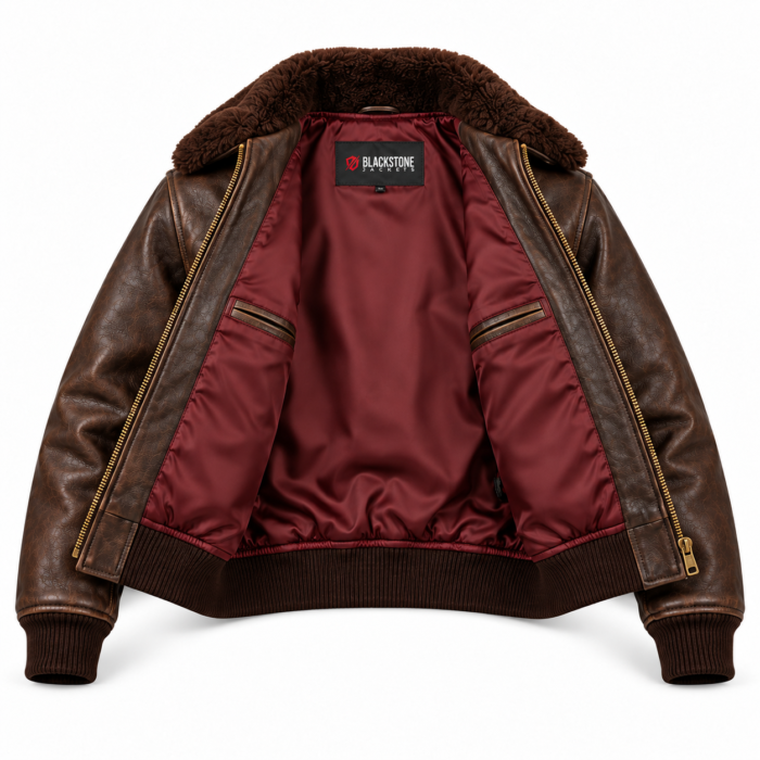 Falcon Seal Brown Men's G-1 Flight Leather Jacket | Blackstone Jackets