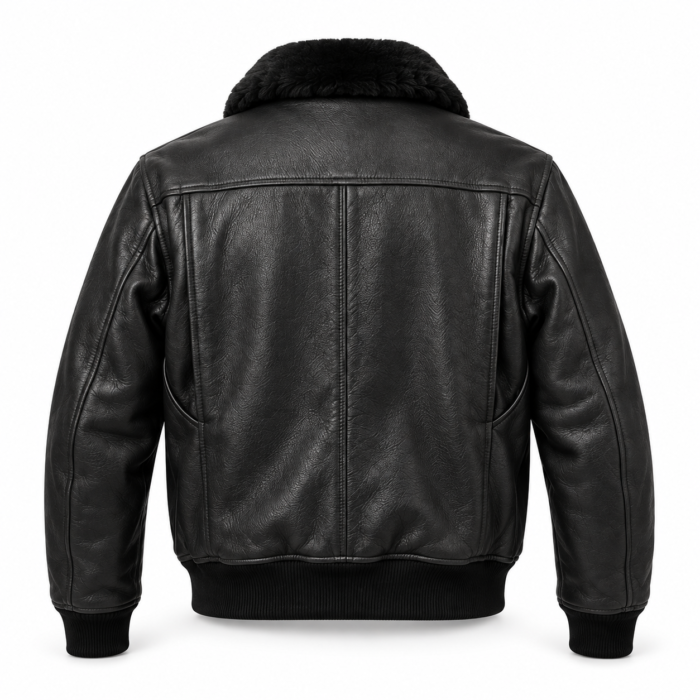 Canyon Black Men's G-1 Flight Leather Jacket | Blackstone Jackets