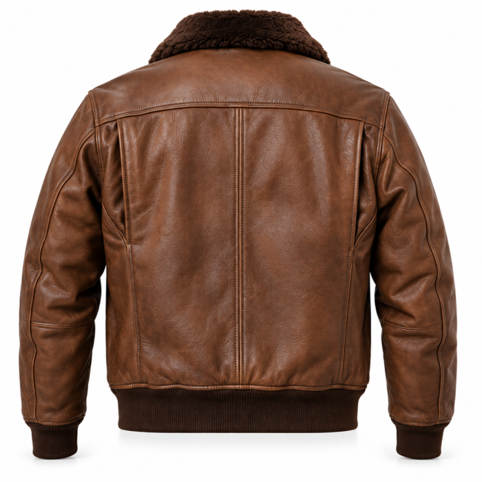 Beacon Medium Brown Men's G-1 Flight Leather Jacket | Blackstone Jackets